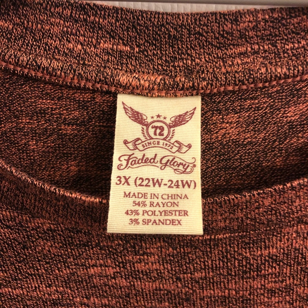 Faded glory light weight sweater